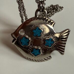 Trifari Fish Pendant Nevklace